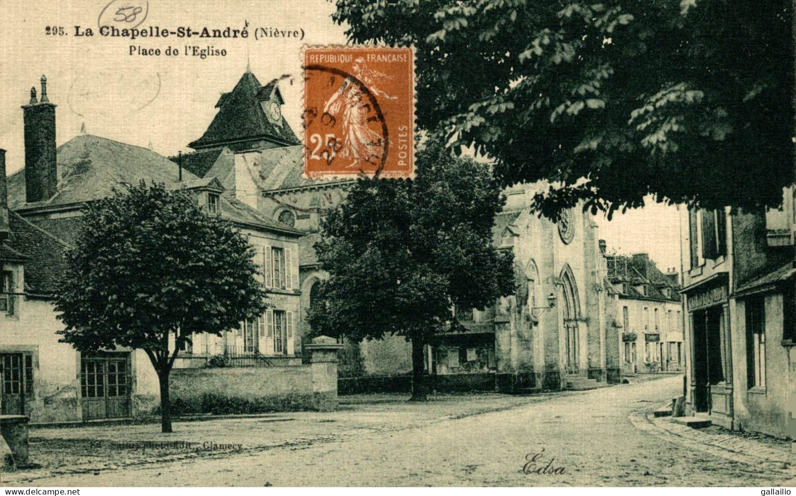 LA CHAPELLE SAINT ANDRE PLACE DE L'EGLISE - Andere & Zonder Classificatie