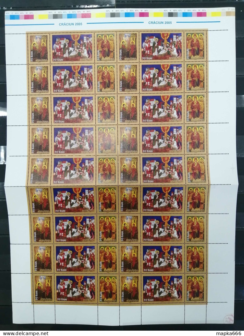 Rm447 2005 Romania Art Paintings Religion Michel #6013-15A 21.6 Euro 1Sh (18Set) - Other & Unclassified