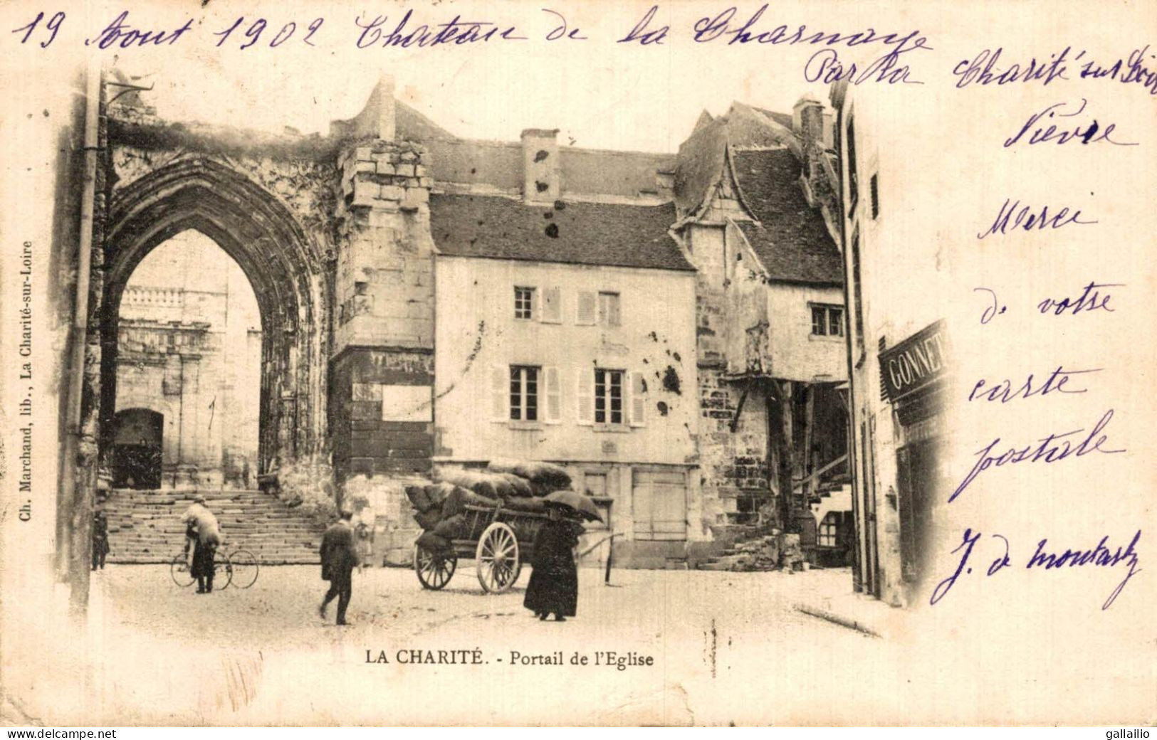 LA CHARITE PORTAIL DE L'EGLISE - La Charité Sur Loire