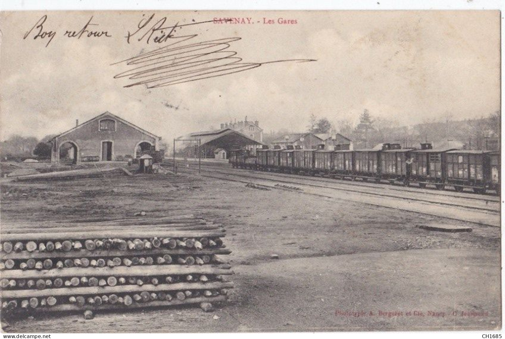 SAVENAY  (44) Trains De Marchandises Et Les Gares - Savenay