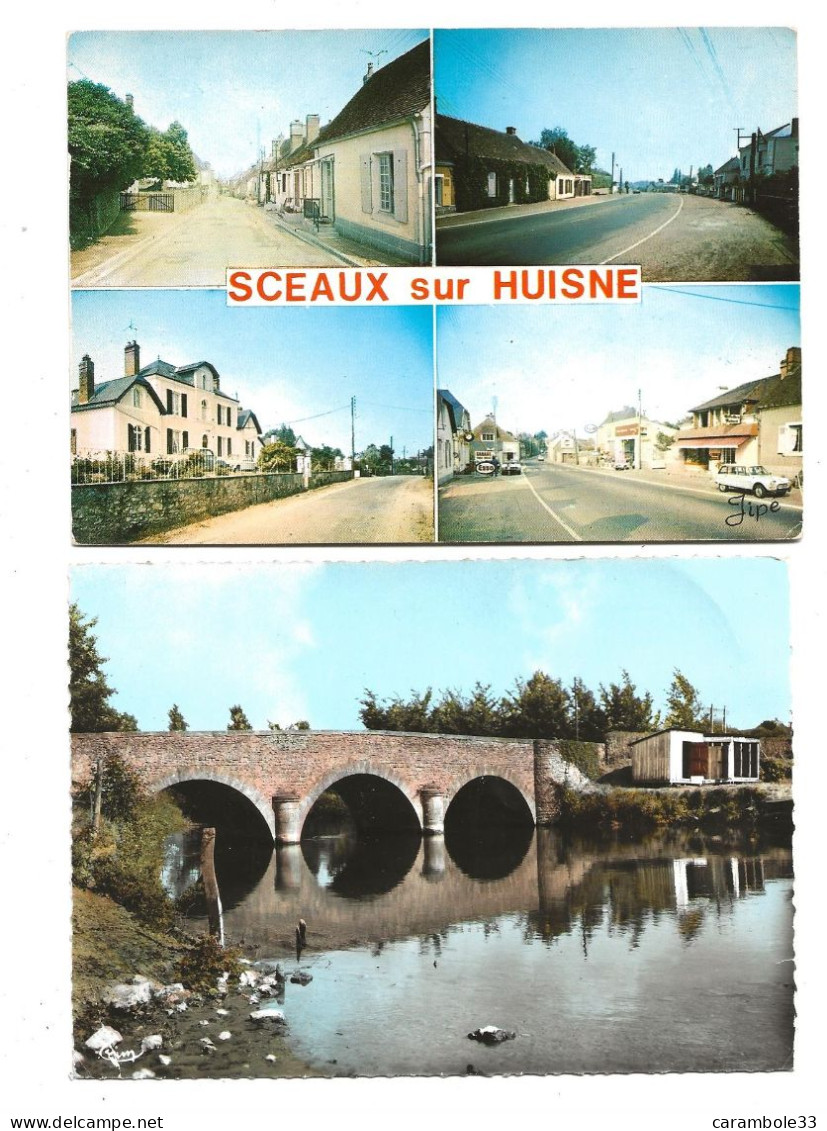 CPA  72  SCEAUX Sur HUISNE  (Sarthe) Bords De L'Huisne.... Circulée Oui Et Ecrite Non (1650) - Other & Unclassified