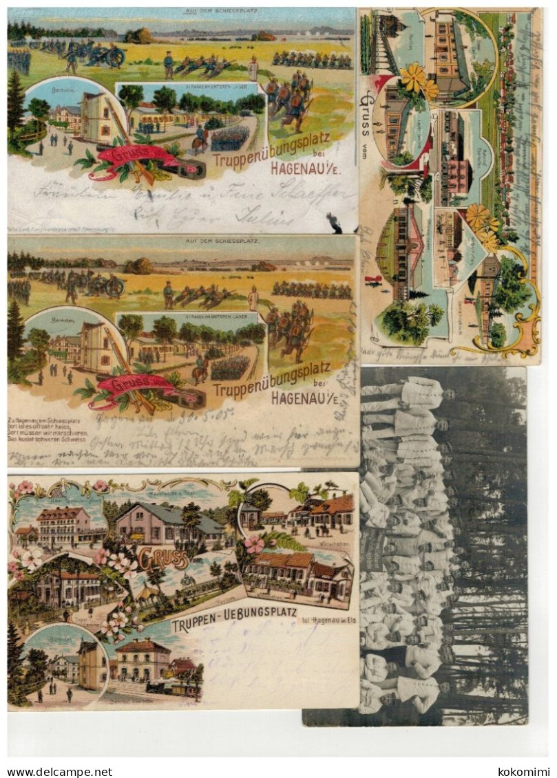 Lot De 14 Cartes Du Camp D'Oberhofen - Haguenau