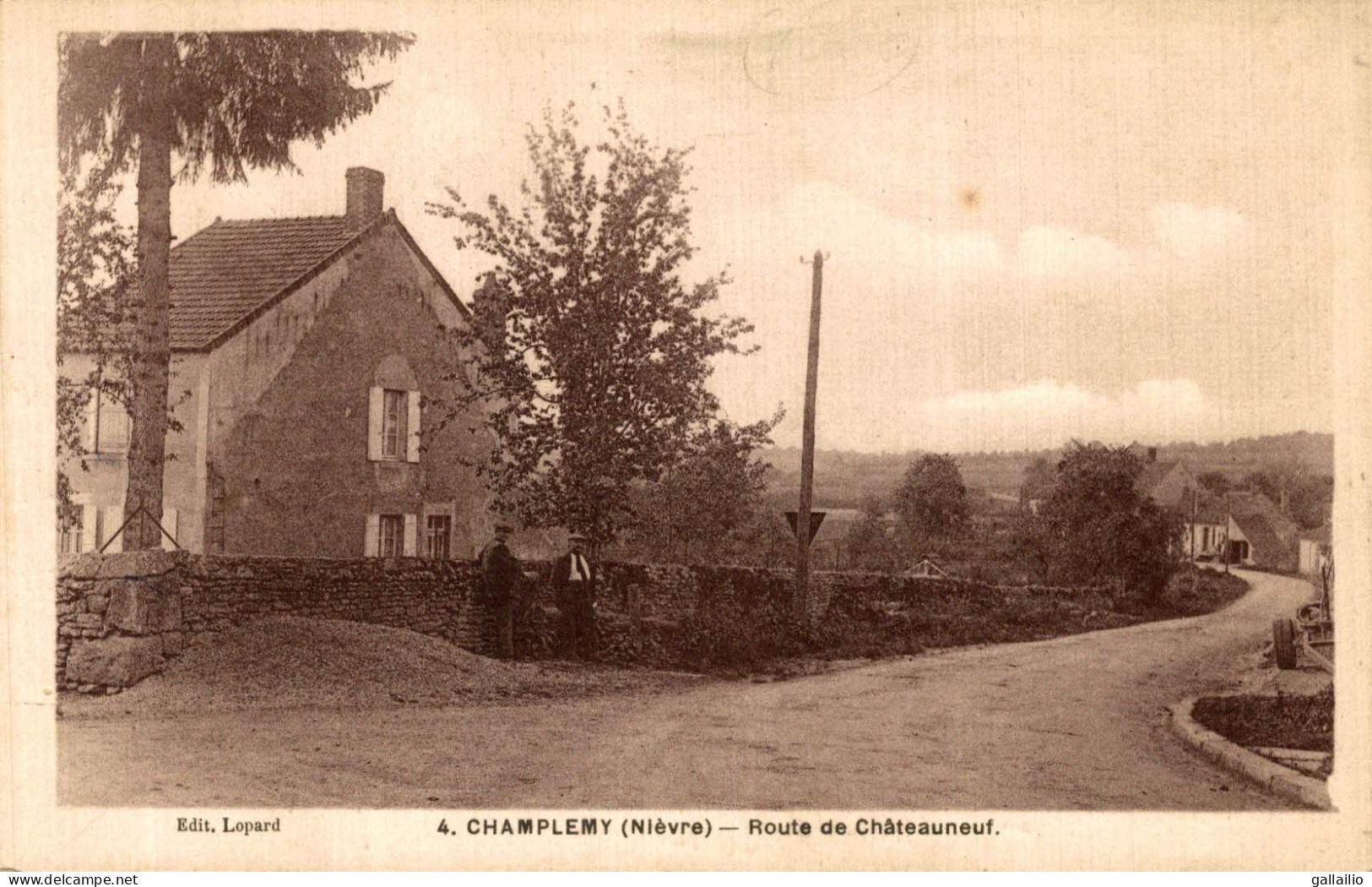 CHAMPLEMY ROUTE DE CHATEAUNEUF - Andere & Zonder Classificatie