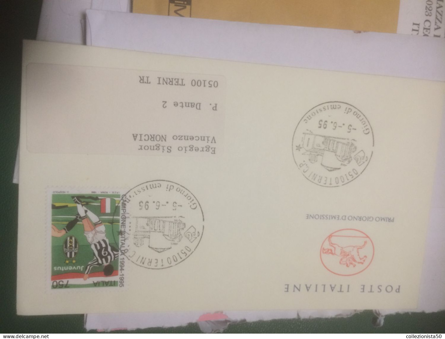 ITALIA FDC JUVENTUS CAMPIONE ITALIA CALCIO 1 VALORE ! - Europe (Other)