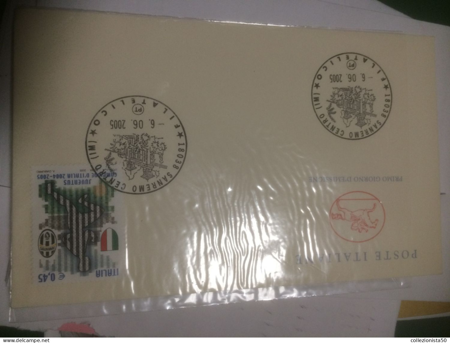 ITALIA FDC JUVENTUS CAMPIONE ITALIA CALCIO 1 VALORE ! - Europe (Other)