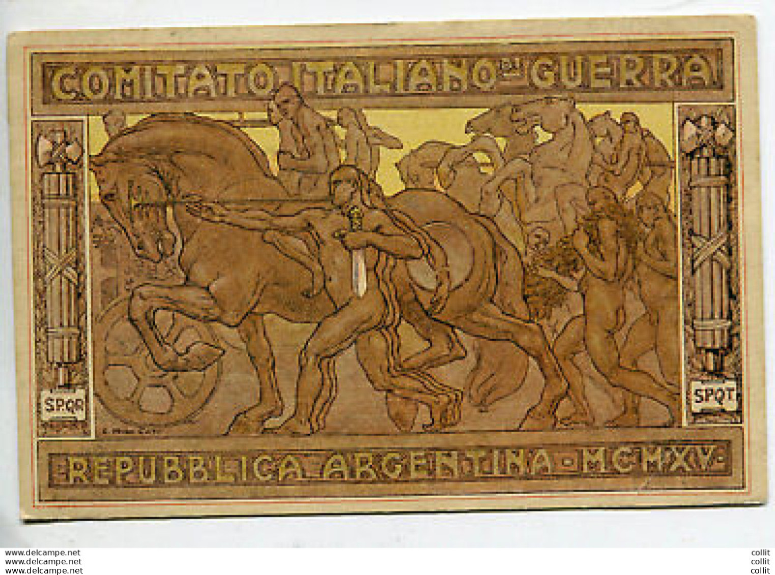 Comitato Italiano Di Guerra 1915 - Argentina - Marcophilia