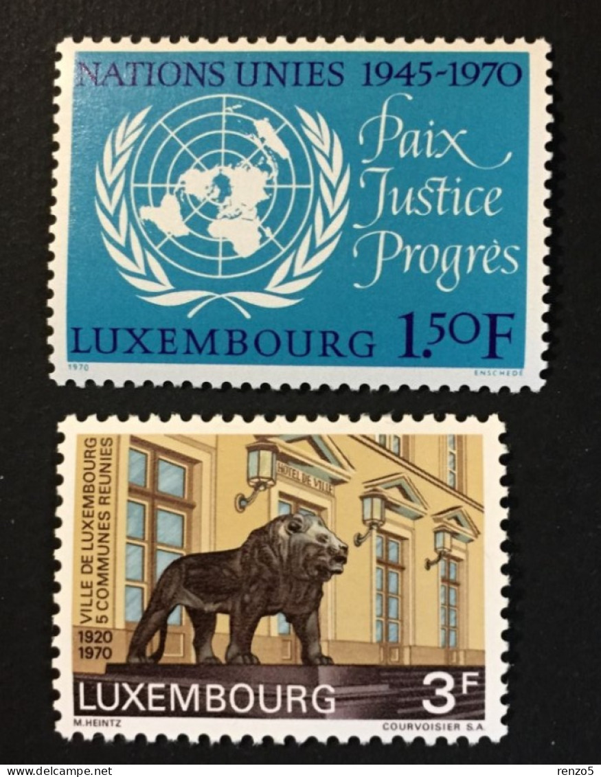 1970 Luxembourg - 50th Ann. Of The Union Of Four Suburbs With Luxembourg, 25th Ann. Of United Nation - Unused - Unused Stamps