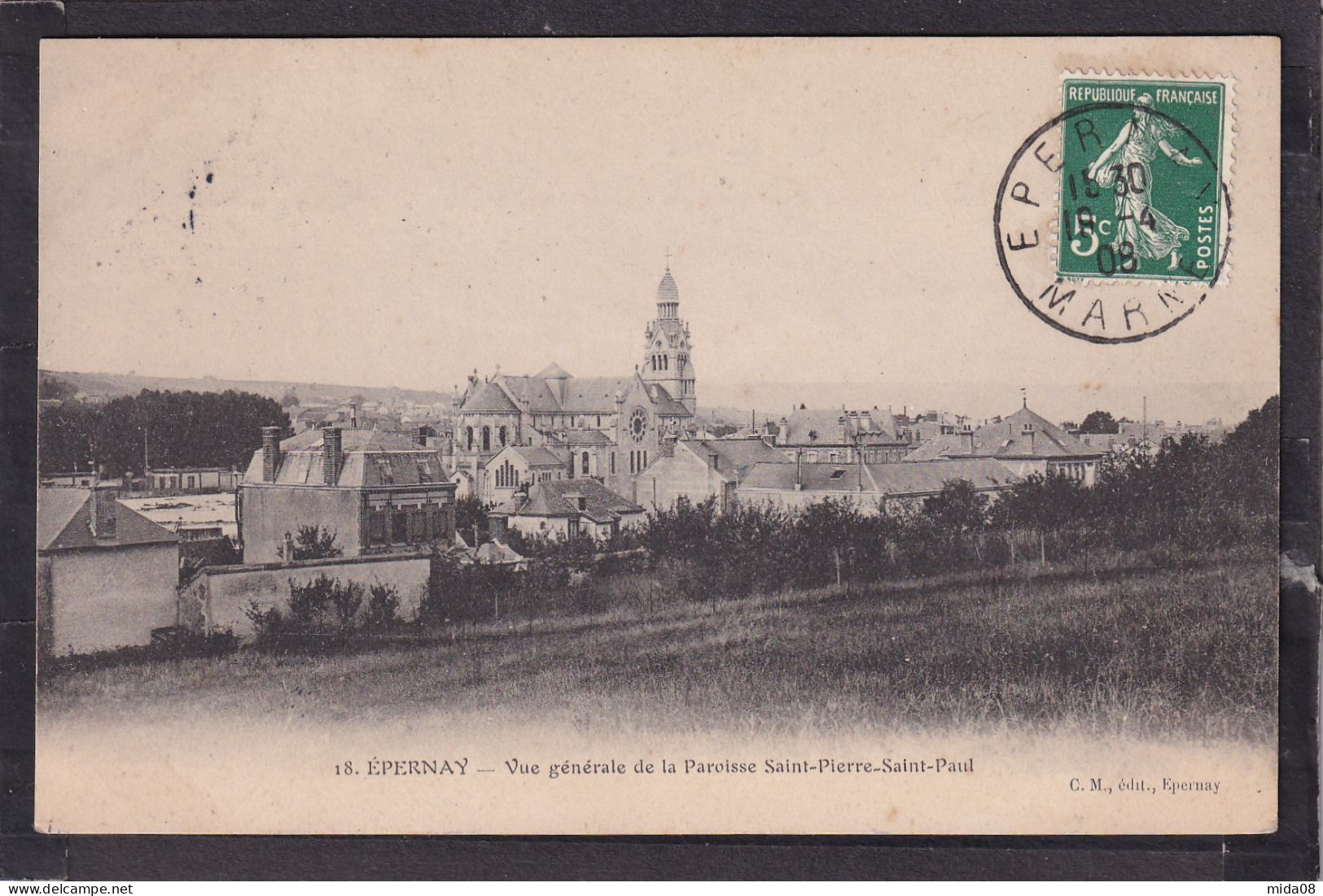 51. EPERNAY . Vue Générale De La Paroisse Saint Pierre Saint Paul - Epernay