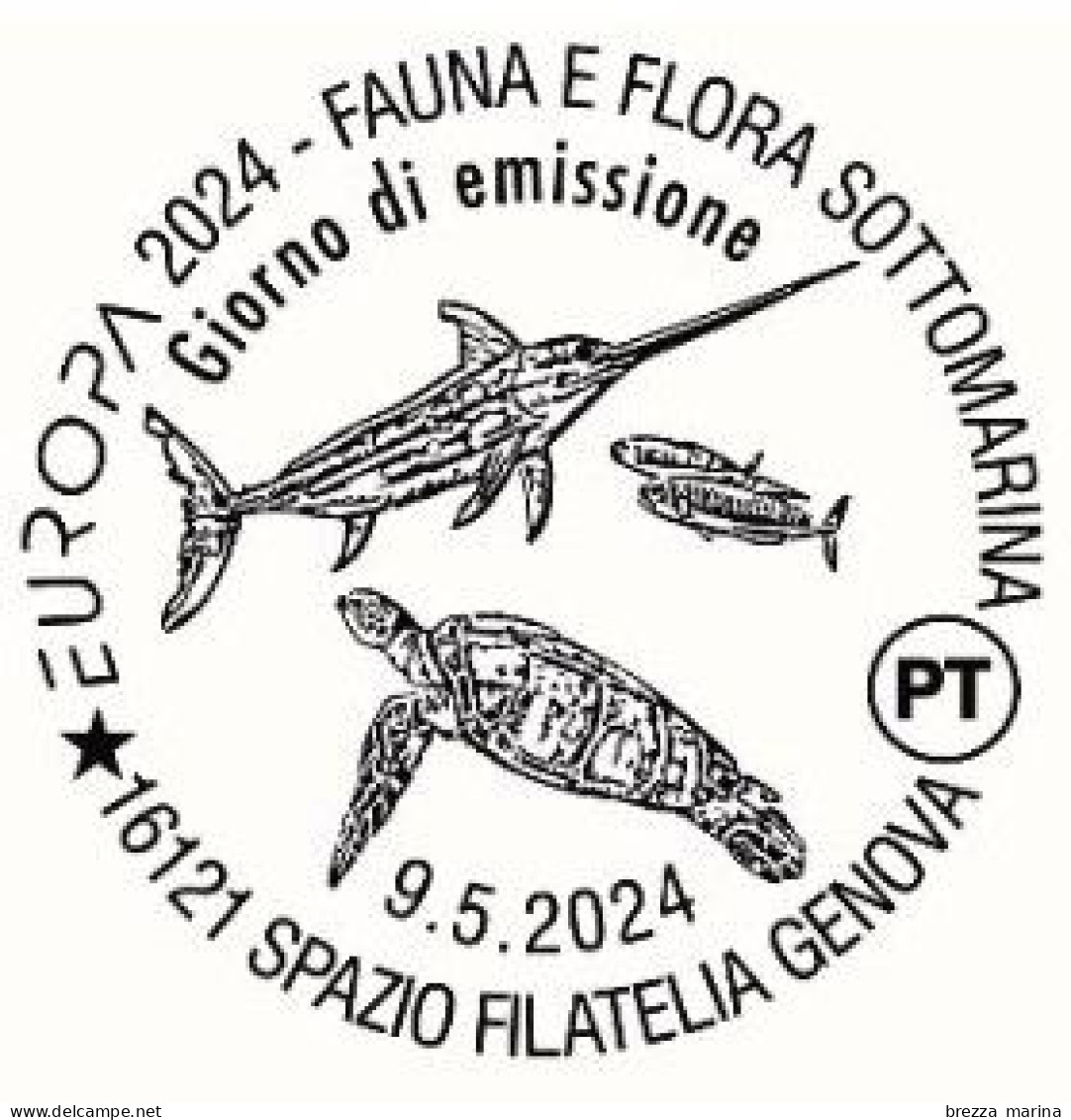Nuovo - MNH - ITALIA - 2024 - Europa – Fauna E Flora Sottomarina – Pesce Spada - B Zona 1 - Alfanumerico - 2021-...: Mint/hinged