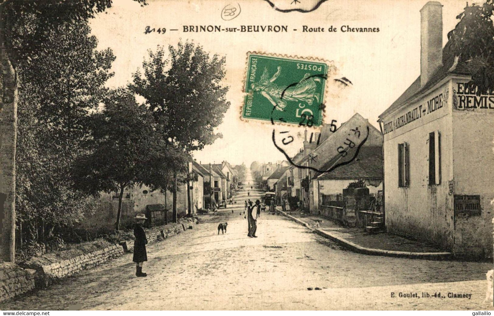 BRINON SUR BEUVRON ROUTE DE CHEVANNES - Brinon Sur Beuvron