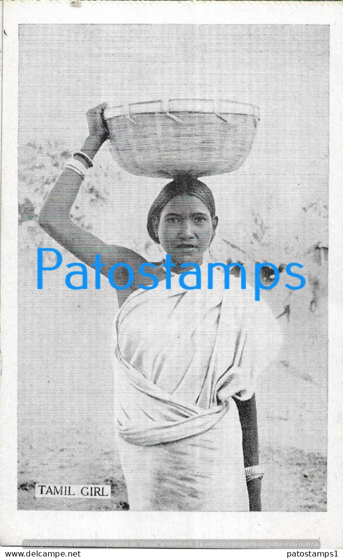 228978 NEPAL COSTUMES NATIVE TAMIL GIRL POSTAL POSTCARD - Népal