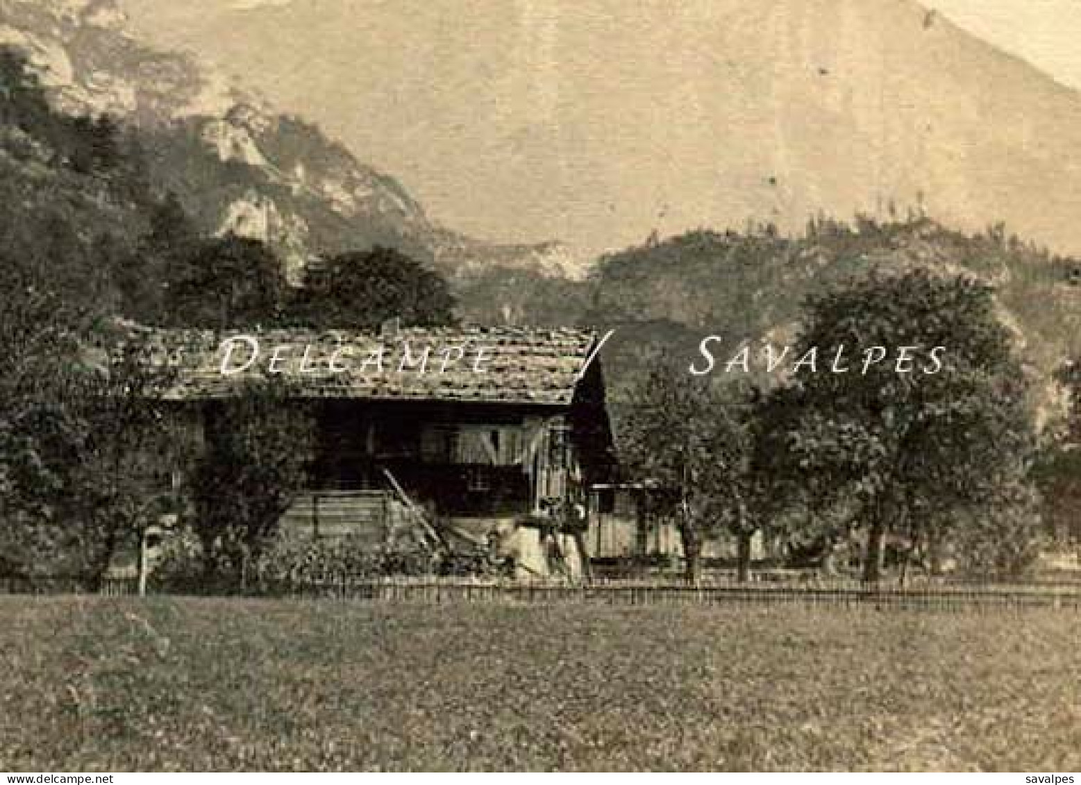 Suisse * Chalet à Meyringen * Photo Stéréoscopique Ferrier 1855 - Stereoscoop