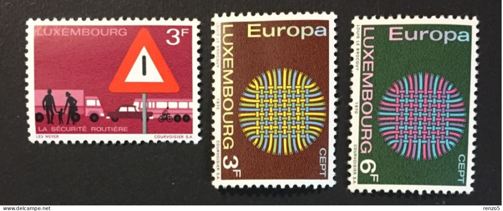 1970 Luxembourg -The Importance Of Traffic Safety, Europa CEPT - Unused - Ungebraucht