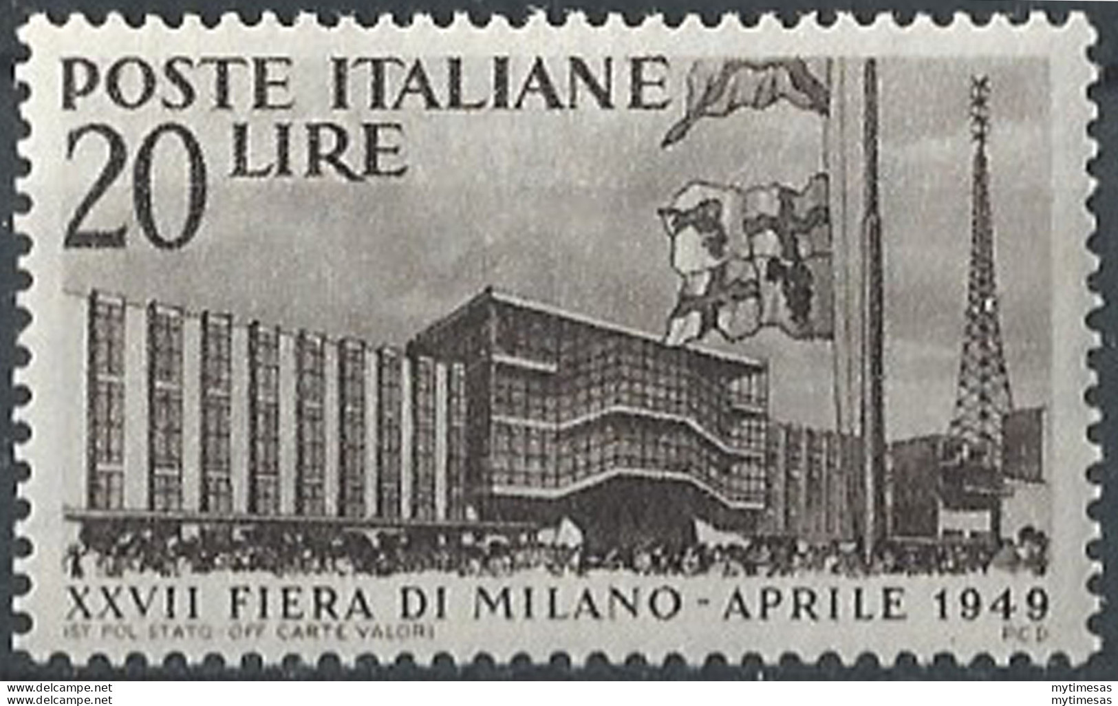 1949 Italia Fiera Di Milano MNH Sassone N. 598 - 1946-60: Nieuw/plakker