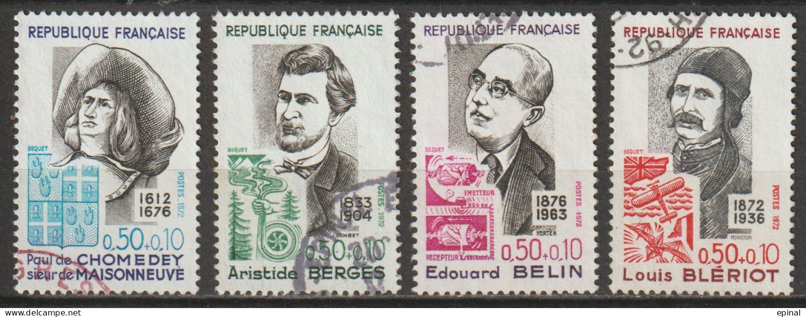 FRANCE : N° 1706-1707-1708-1709 Oblitérés (Personnages Célèbres) - PRIX FIXE - - Used Stamps