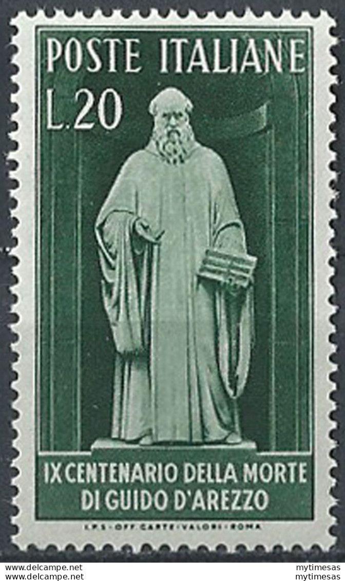 1950 Italia Guido D'Arezzo MNH Sassone N. 626 - 1946-60: Nuevos