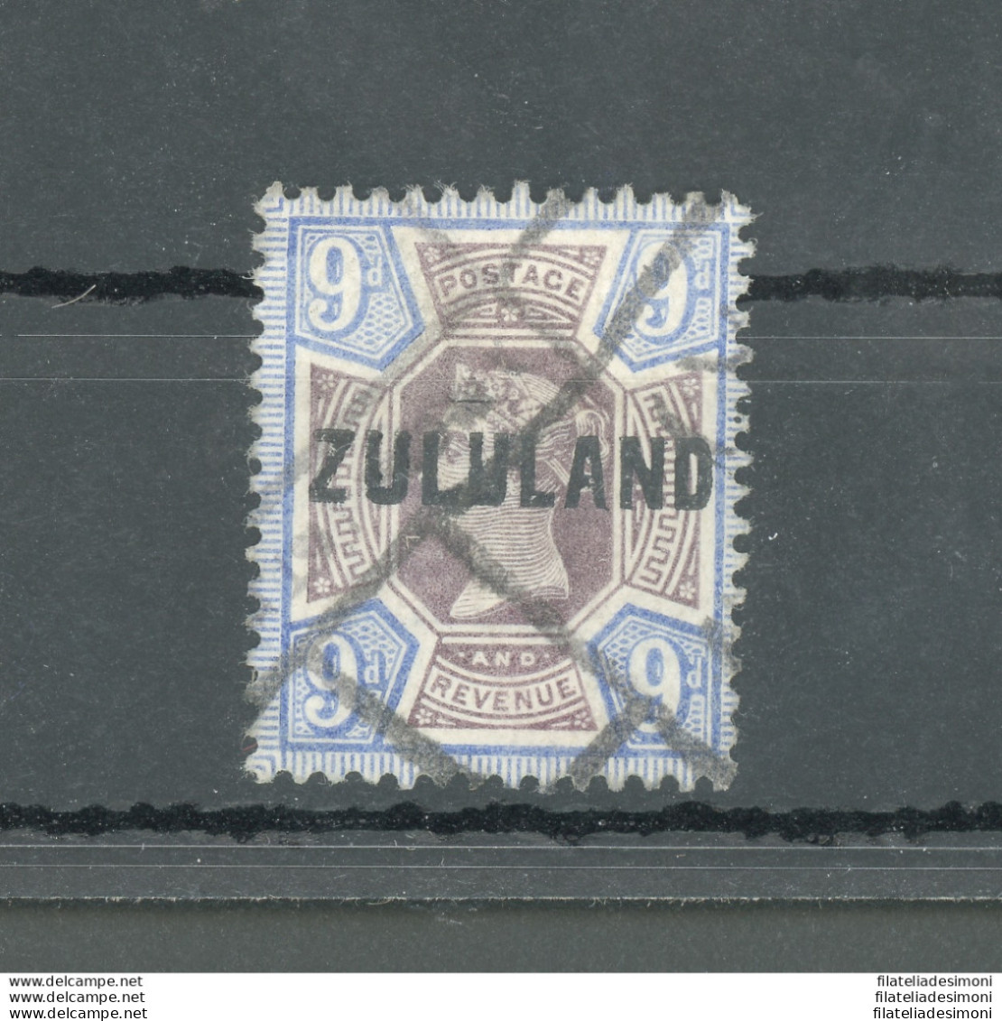 1888-93 Zululand - South Africa - Stanley Gibbons N. 9 - 9d. Dull Purple And Blue - Usato - Autres & Non Classés