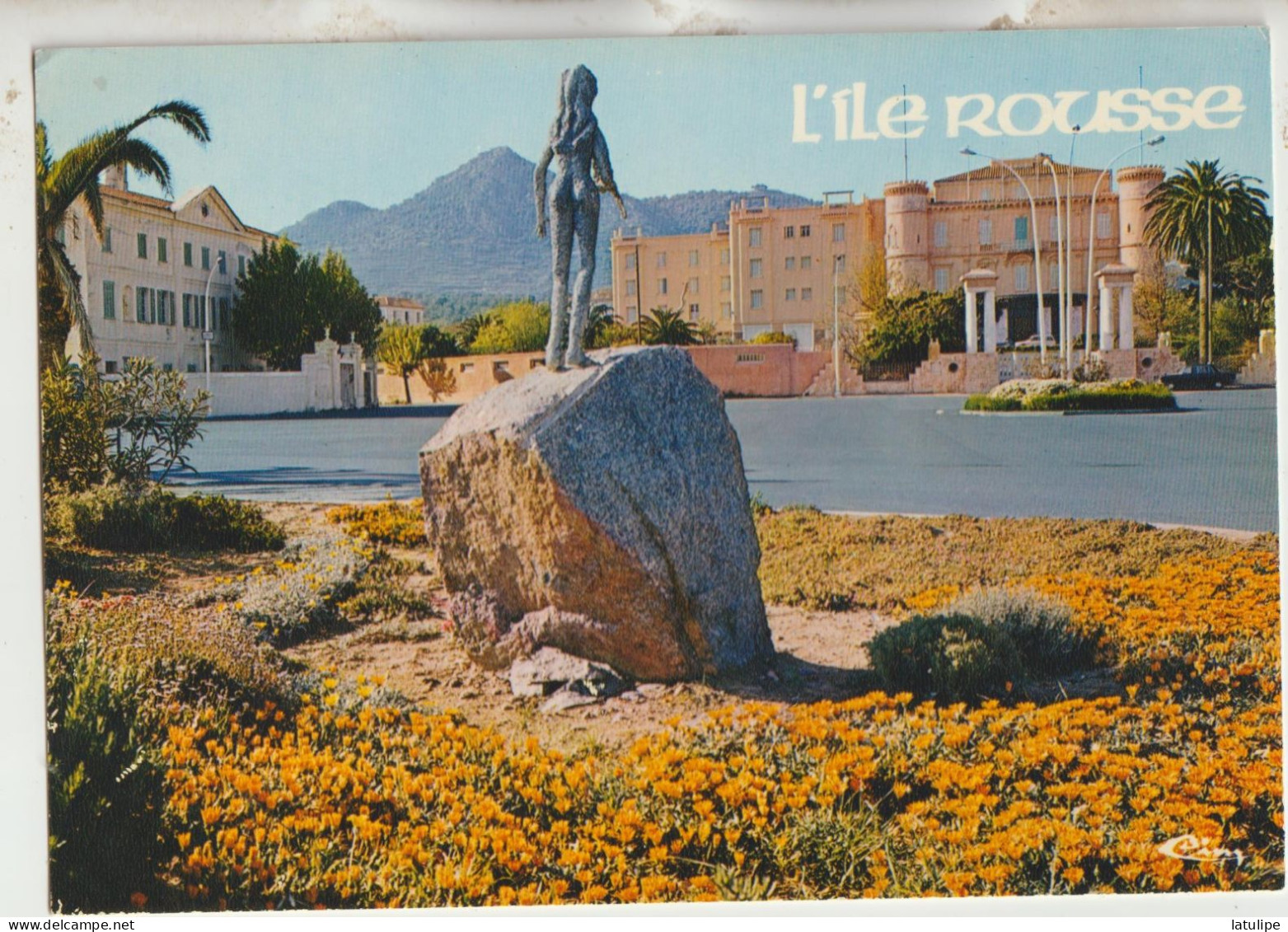 Ile Rousse  20 2B   Carte Circulée Ile De Beauté -Paradis D'Ete_La Place  L'Hotel Napoleon Bonaparte Et La Statue - Altri & Non Classificati