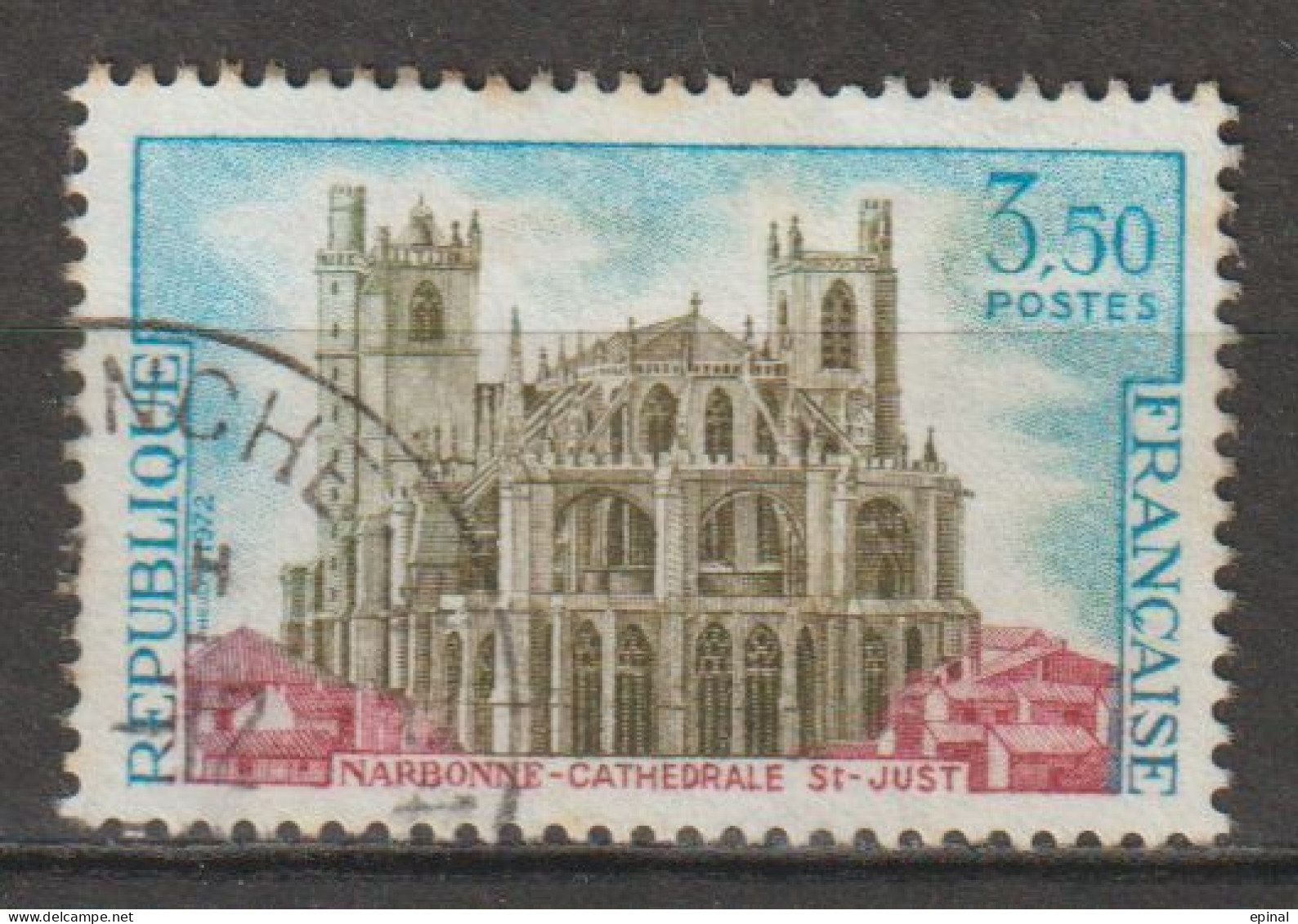 FRANCE : N° 1713 Oblitéré (Cathédrale Saint-Just, à Narbonne) - PRIX FIXE - - Gebraucht