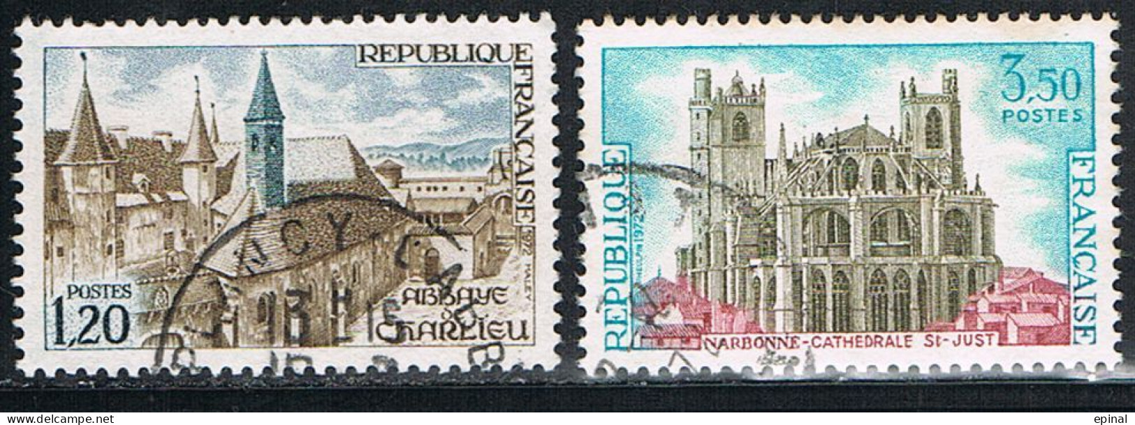 FRANCE : N° 1712 Et 1713 Oblitérés (Série Touristique) - PRIX FIXE - - Used Stamps