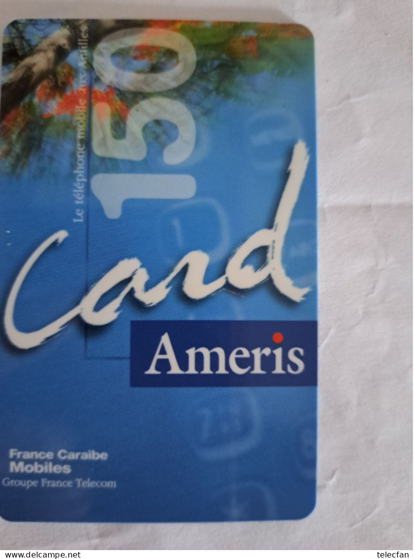 PREPAID ANTILLES AMERIS FRANCE TELECOM 150U UT - Cellphone Cards (refills)
