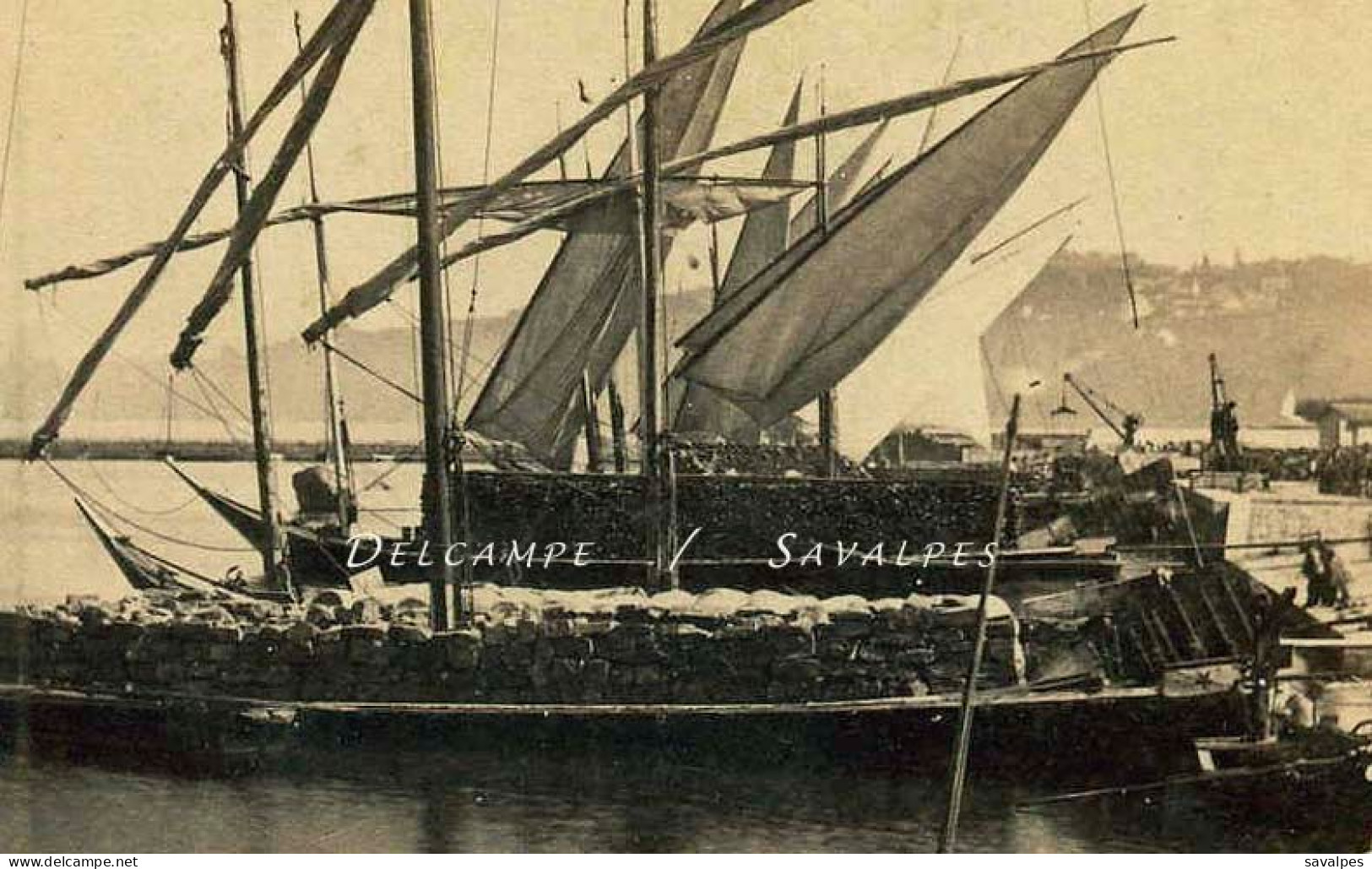 Suisse * Barque Du Léman, Genève Port, Quai Des Eaux-Vives * Photo Stéréoscopique Braun Vers 1865 - Stereo-Photographie