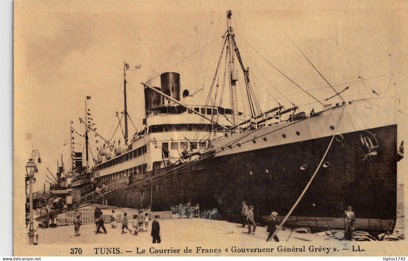 Tunis Le Courrier De France "Gouverneur Général Grévy" (Navire ) - Tunisia