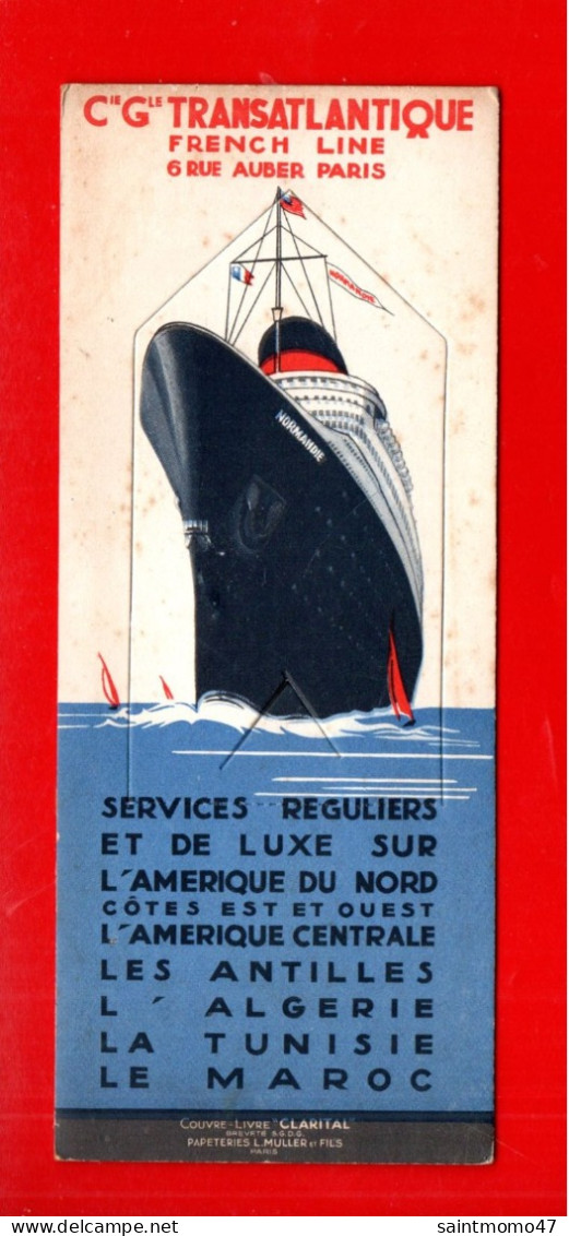 PUBLICITÉ. COMPAGNIE GÉNÉRALE TRANSATLANTIQUE. SERVICES RÉGULIERS. 'AMÉRIQUE,  ANTILLES, MAROC, ALGÉRIE - Réf. N°116 E - - Advertising