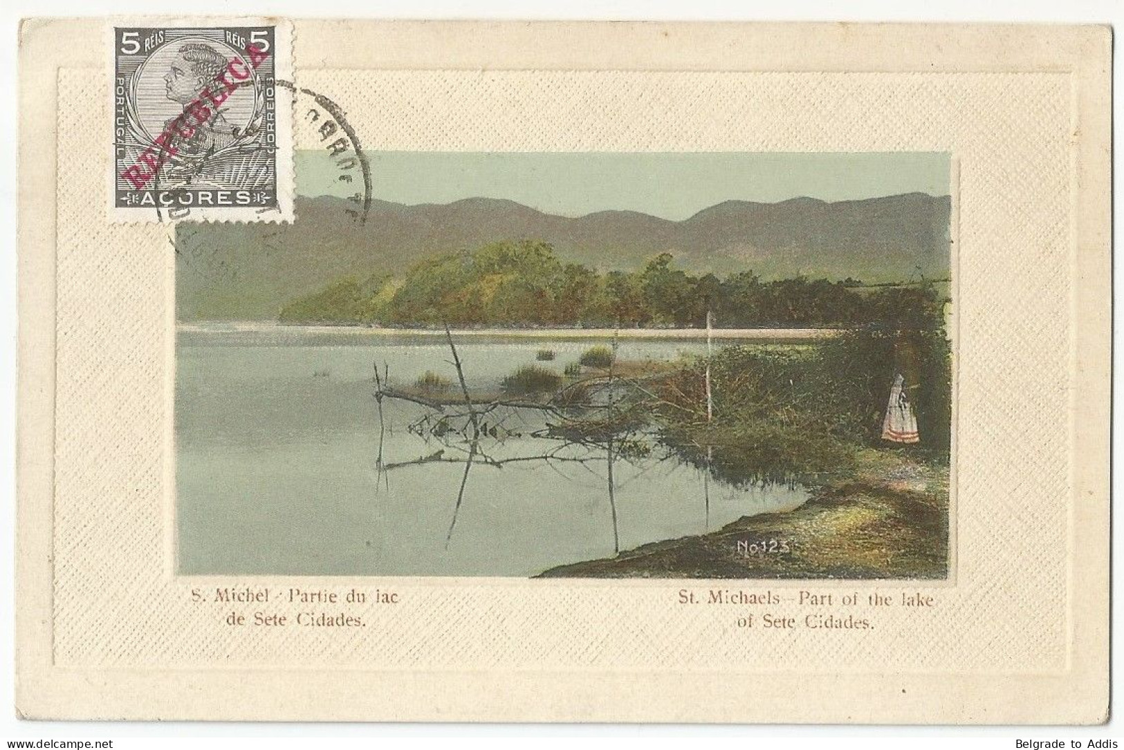 Portugal Açores Postcard Carte Postale CPA 1912 Lake Of Sete Citades - Açores