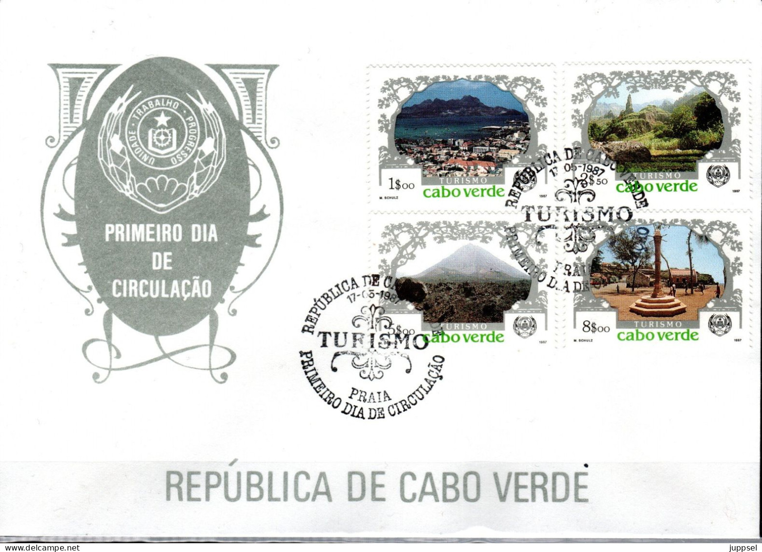 WWF  FDC  CAPE VERDE  /  CAP VERT / CABO VERDE     1987 - Otros & Sin Clasificación