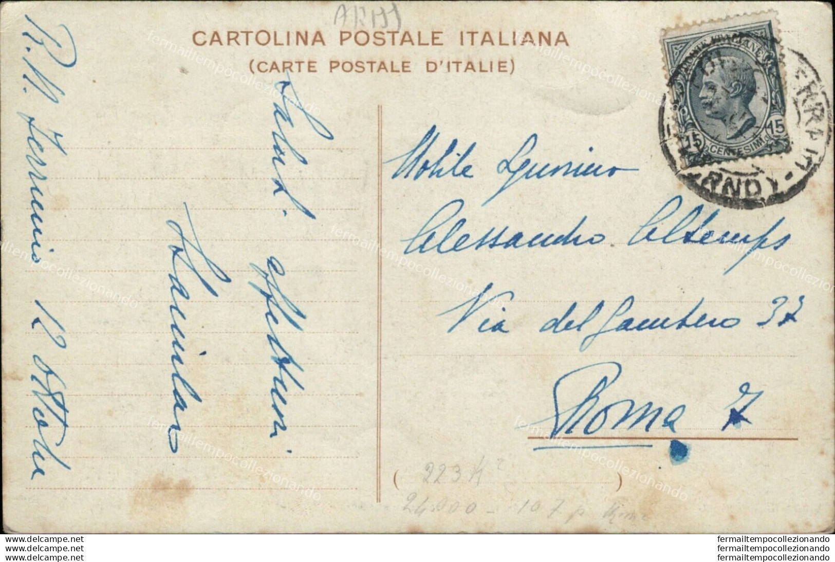 Ar199 Cartolina Isola D'elba Cartina  Livorno - Livorno