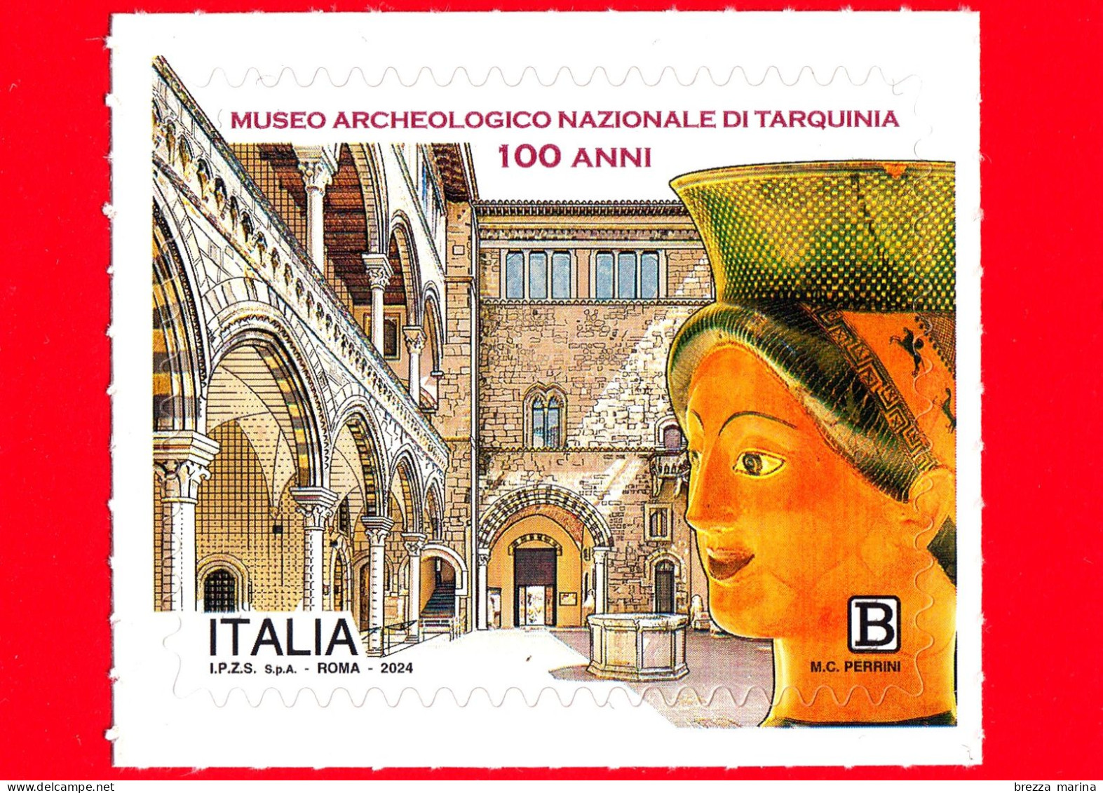 Nuovo - MNH - ITALIA - 2024 - 100 Anni Museo Archeologico Nazionale Di Tarquinia - B - 2021-...: Neufs