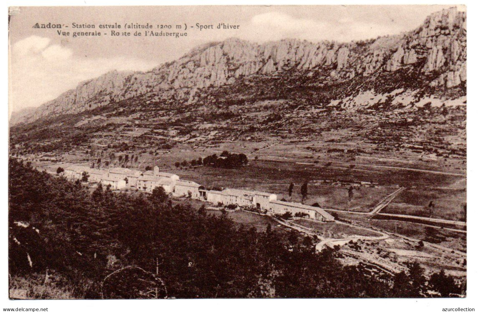 Andon. Vue Générale. Route De L'Audibergue - Autres & Non Classés