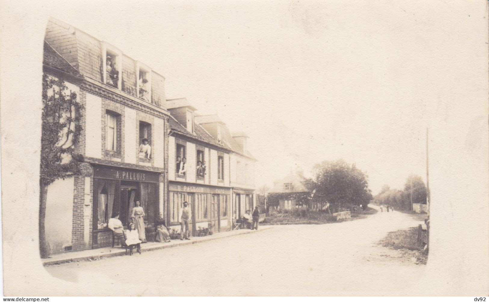 OISE GAUVILLE ROUTE DE LA FERTE FRESNEL CARTE PHOTO - Altri & Non Classificati