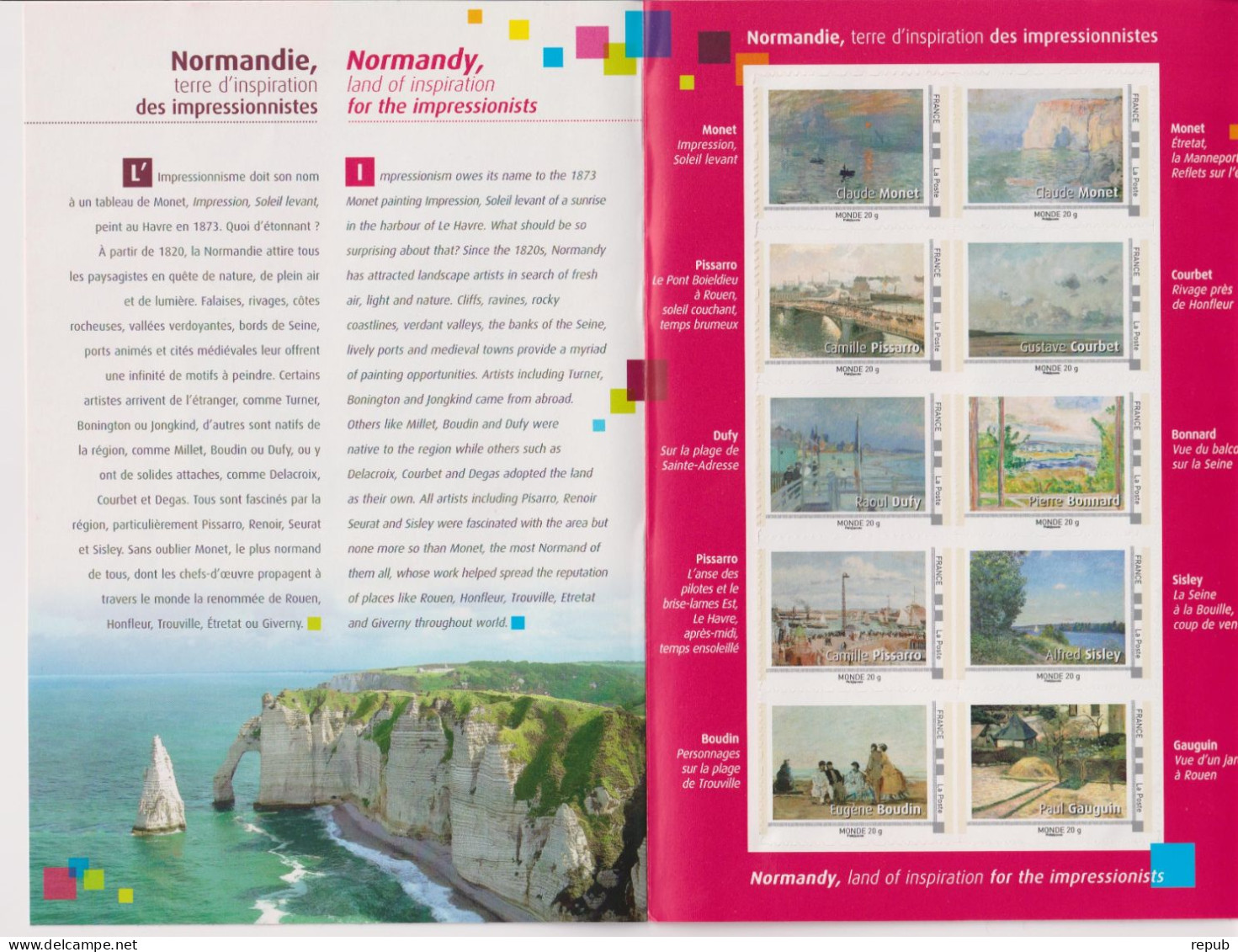 France Les 2 Collectors Normandie Impressionnistes Neuf ** (10 LP Et 10 Monde) - Collectors