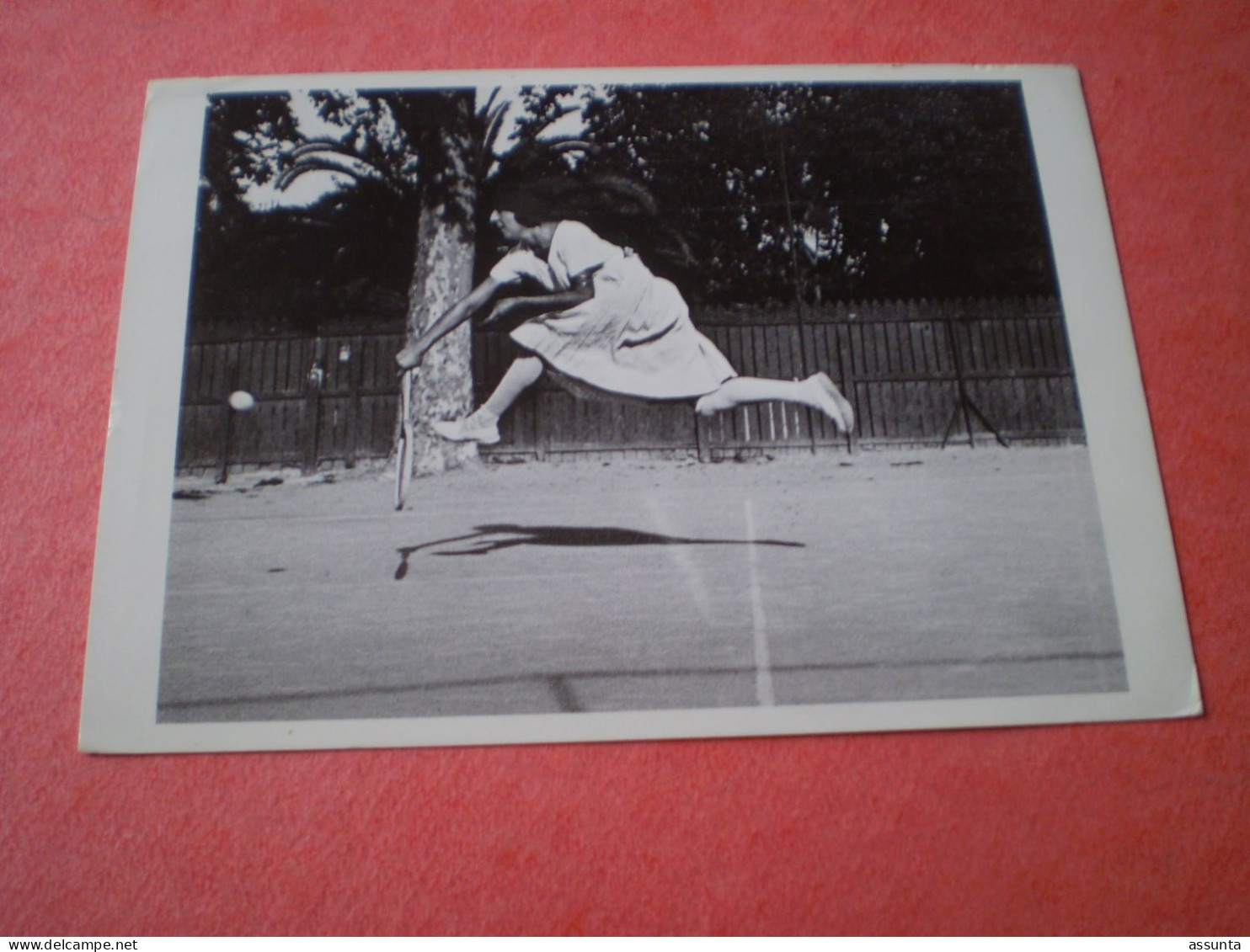 Carte Photo De Jacques Henri LARTIGUE De Suzanne Lenglen, Nice 1921 - Tennis