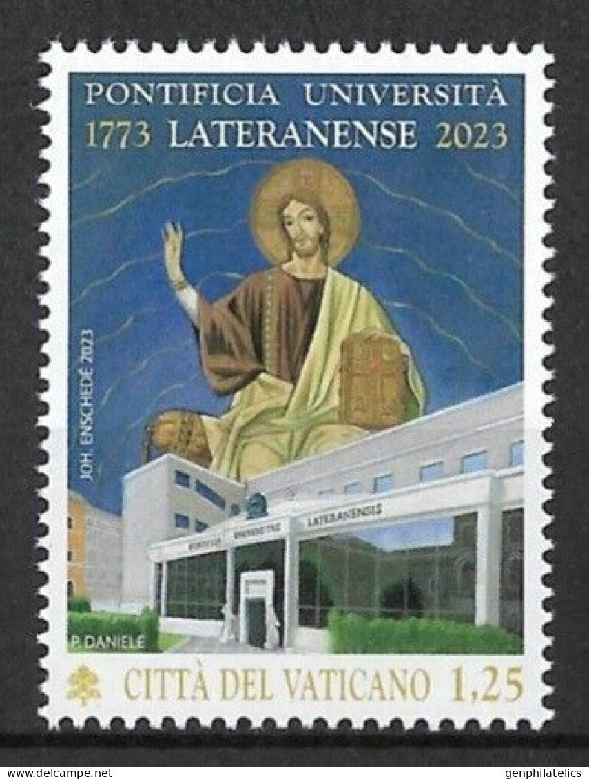 VATICAN CITY 2023 The 250th Anniversary Of The Pontifical Lateran University - Fine Stamp MNH - Neufs