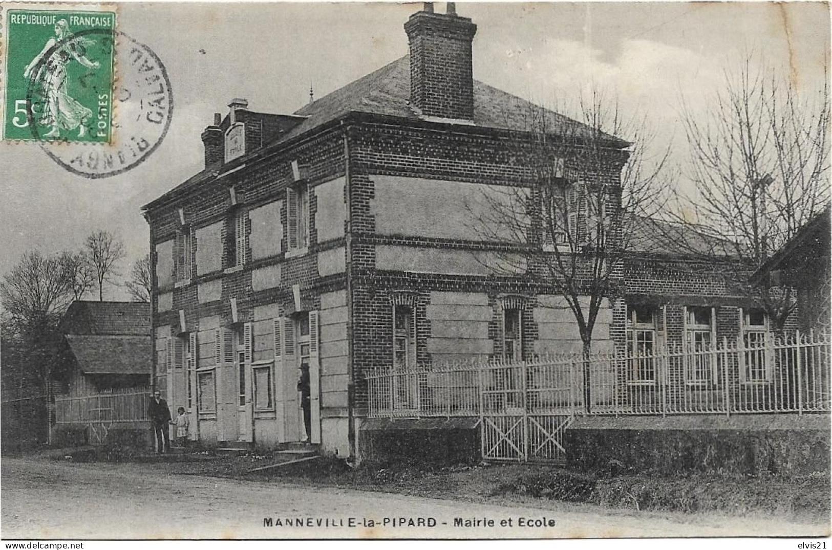 MANNEVILLE LA PIPARD Mairie Et Ecole - Autres & Non Classés