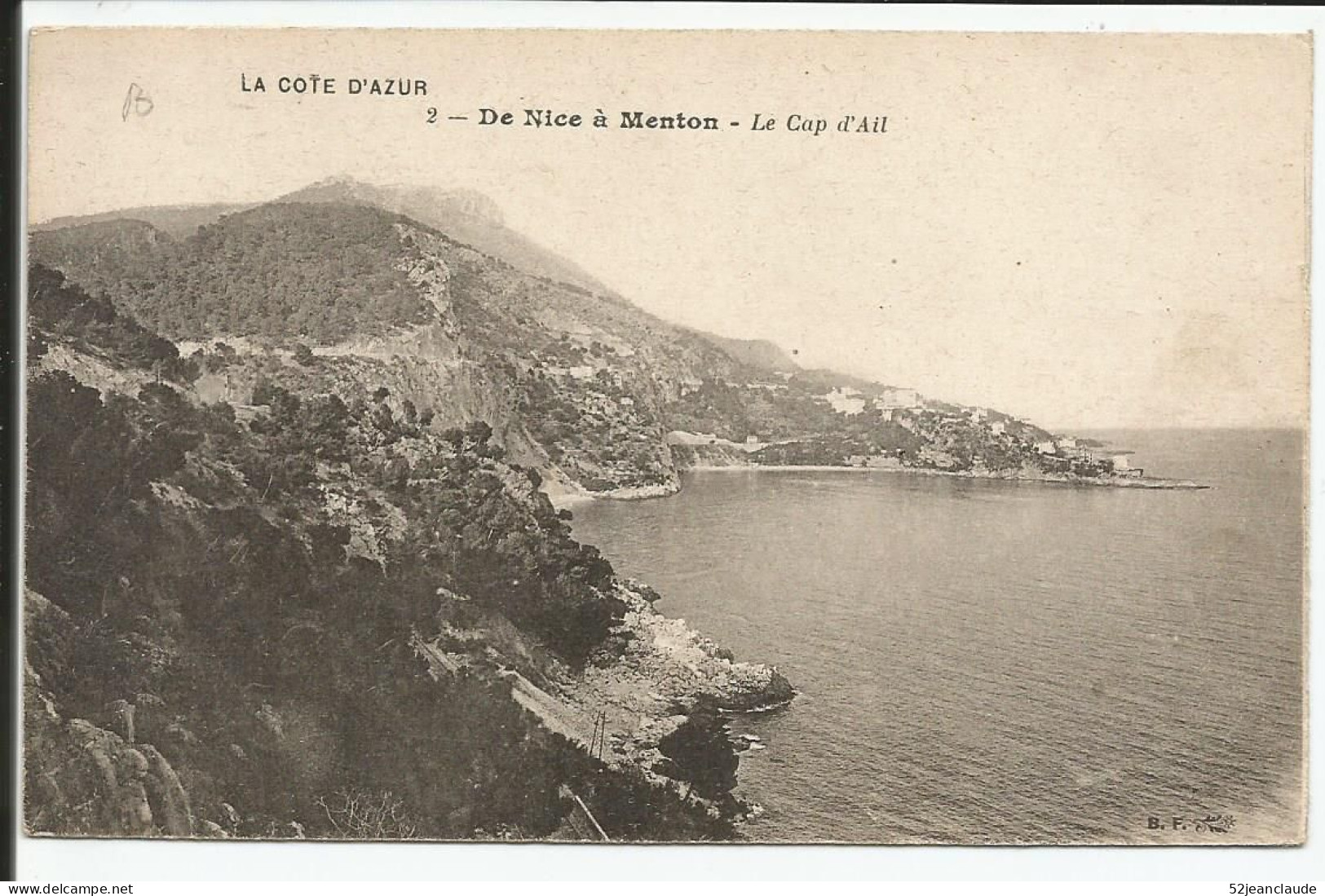 De Nice à Menton Le Cap D'Ail   Rare    1910-15    N° 2 - Cap-d'Ail