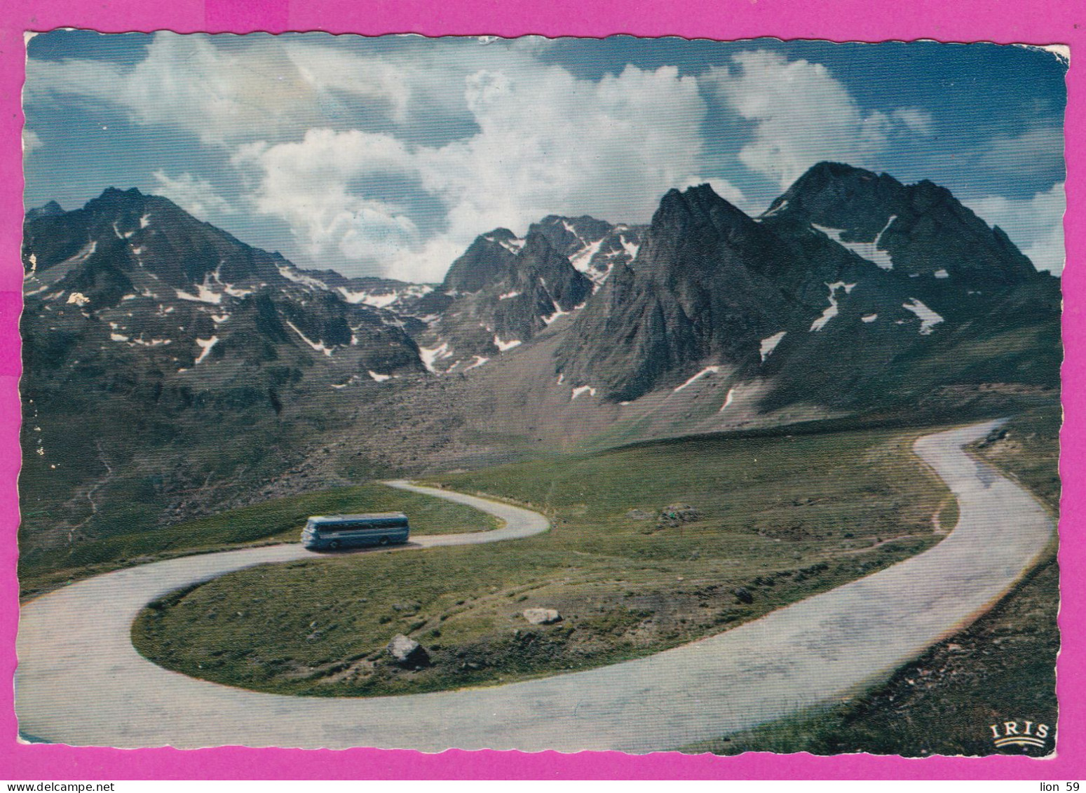 294118 / France - Les Pyrenees Le Col Du Tourmalet 2114 M. PC 1964 USED 0.20 Fr. Semeuse Turquoise Et Rose Flamme LUCHON - Covers & Documents