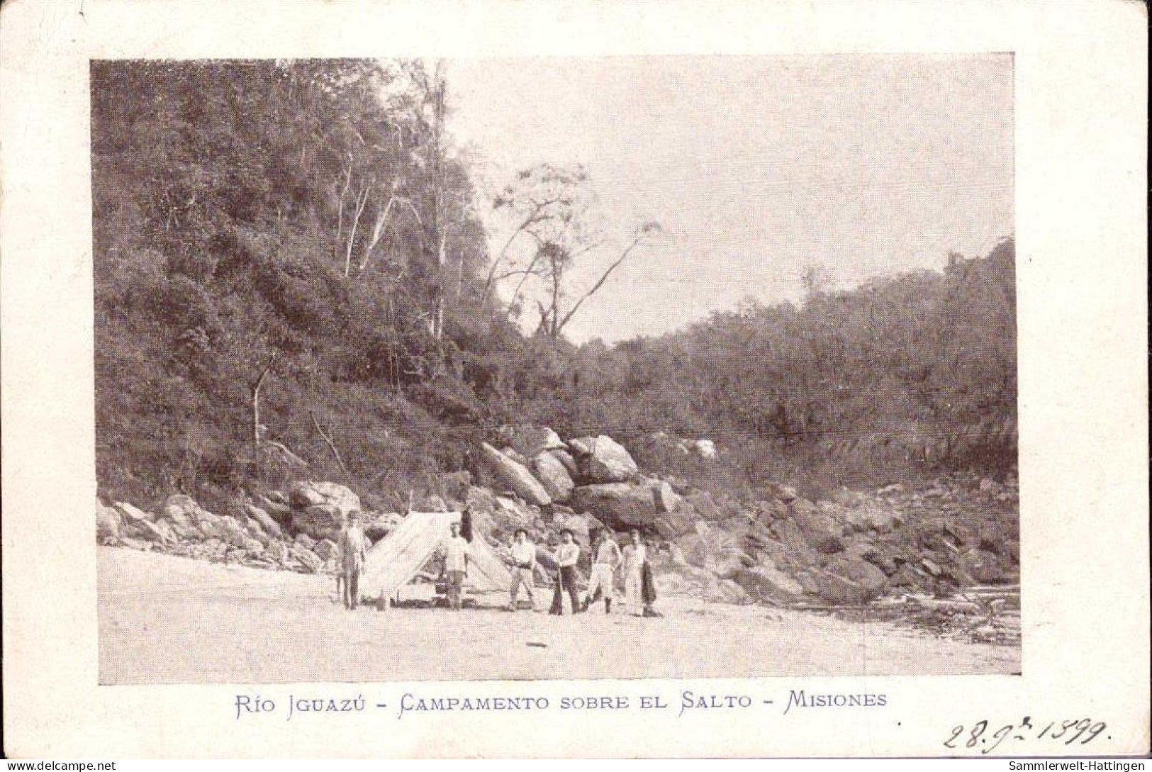 604260 | Rio Iguazu, Campamento Sobre El Salto  | -, -, - - Otros & Sin Clasificación