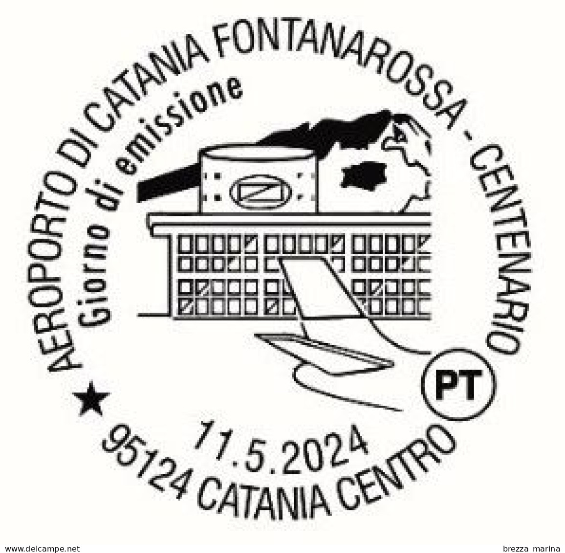 Nuovo - MNH - ITALIA - 2024 - 100 Anni Dell’Aeroporto Di Catania Fontanarossa - B - 2021-...: Neufs