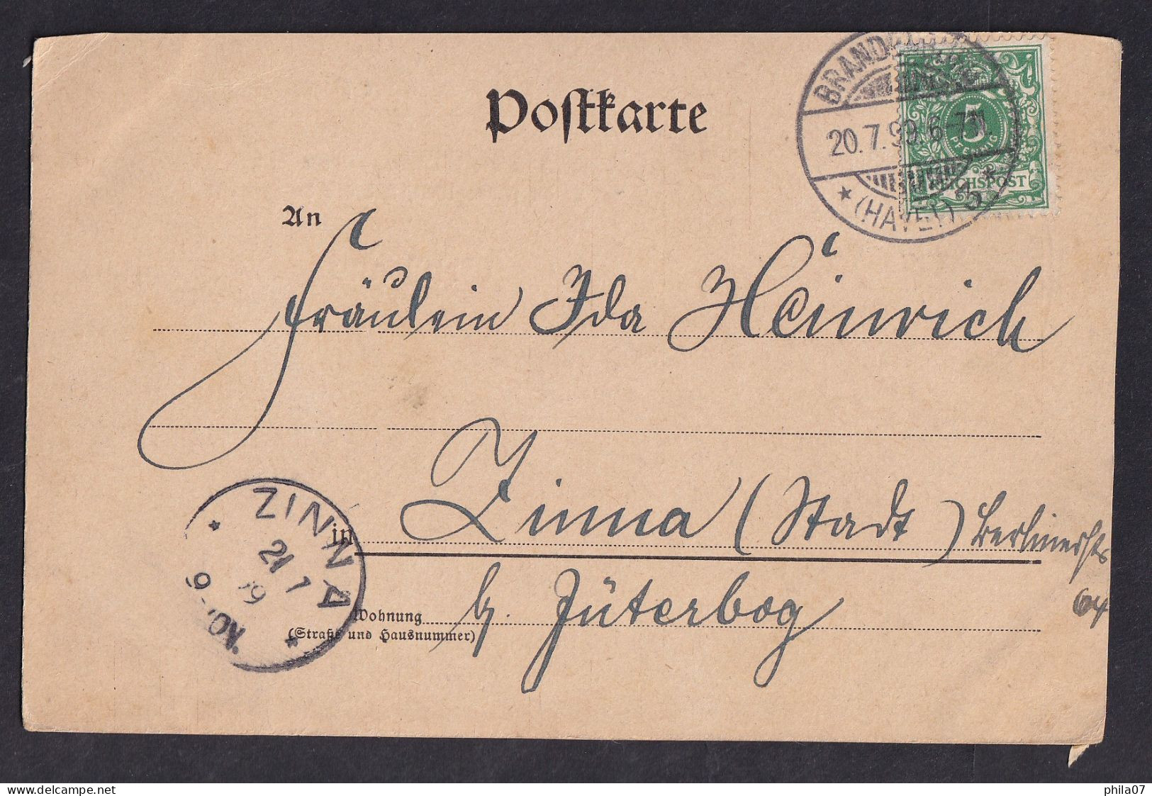 Gruss Aus ... / Year 1899 / Long Line Postcard Circulated, 2 Scans - Gruss Aus.../ Grüsse Aus...