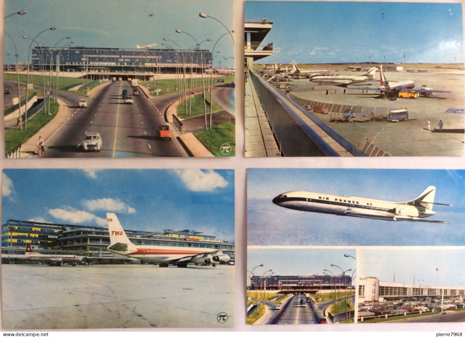 4 Cartes Postales : Aéroport De Paris - Orly - Editions P.I. - Aerodromes