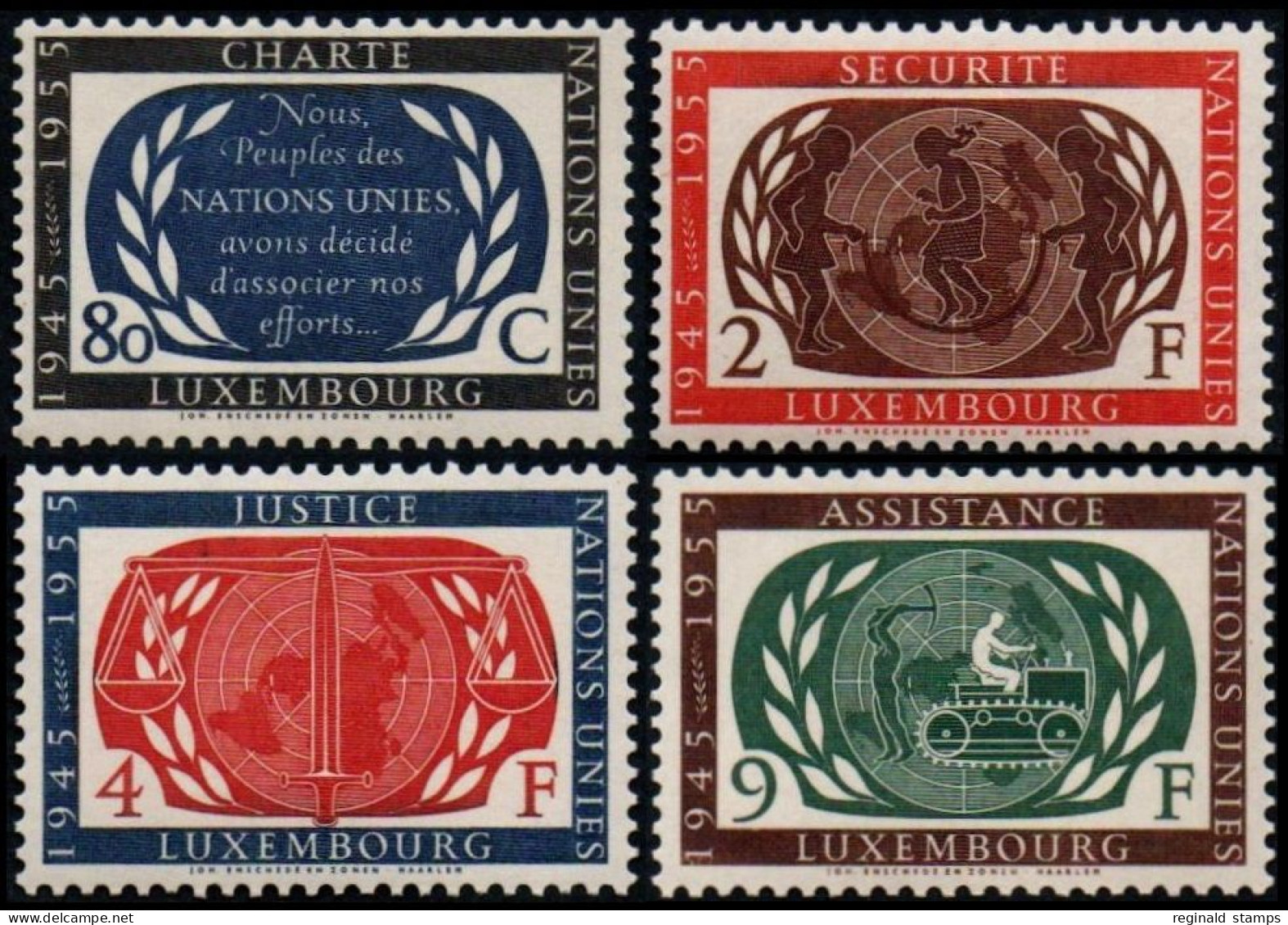 Luxembourg 1955 UN, MNH ** Mi 537/540 (Ref: 1151) - Neufs