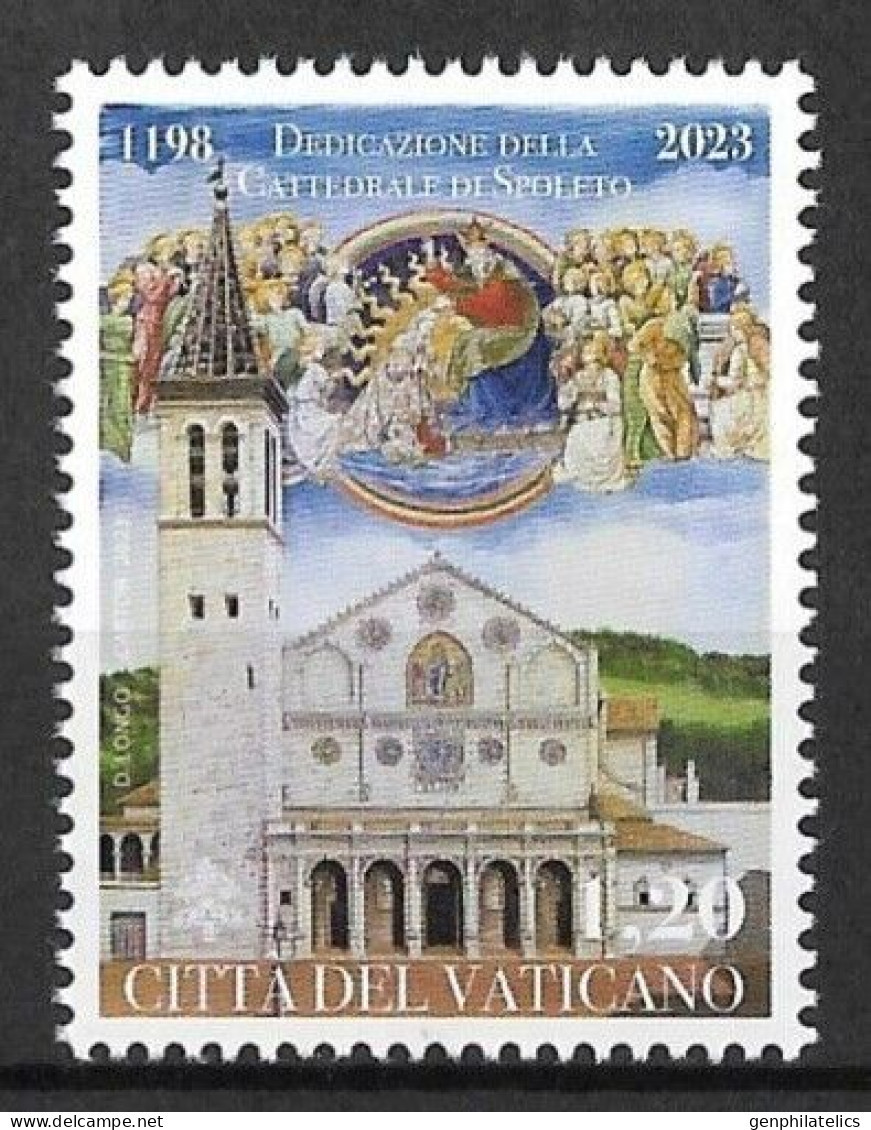 VATICAN CITY 2023 The 825th Anniversary Of The Dedication Of The Cathedral Of Spoleto - Fine Stamp MNH - Neufs