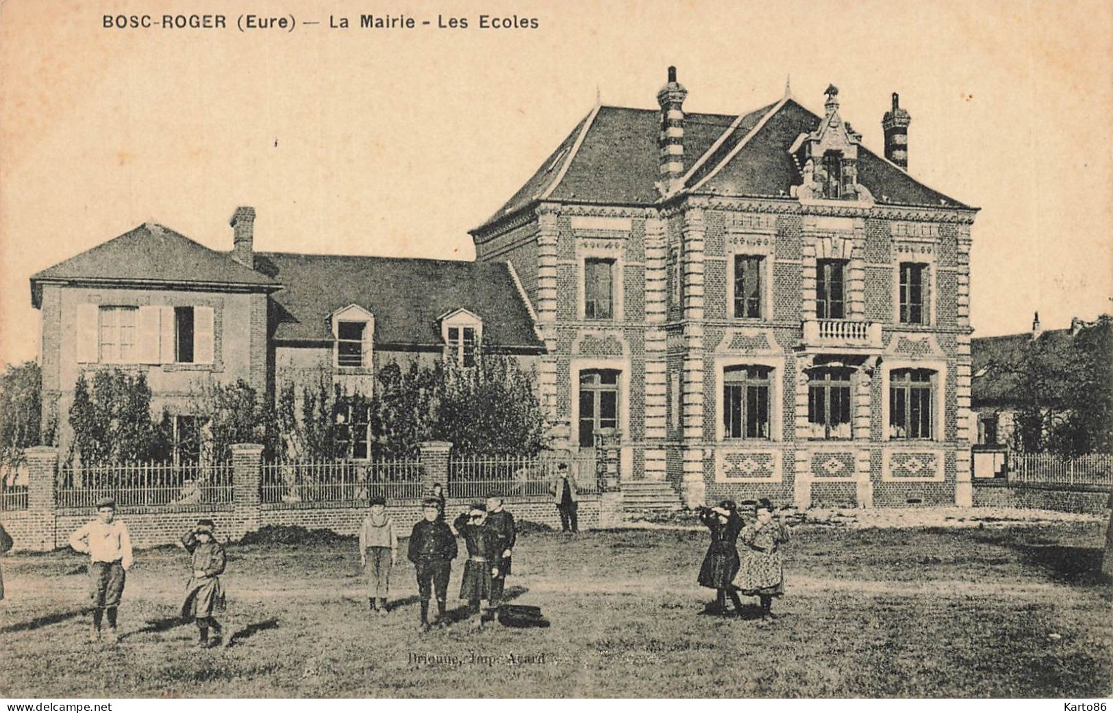 Bosc Roger * Les écoles Et La Mairie Du Village * école Groupe Scolaire * Enfants Villageois - Altri & Non Classificati