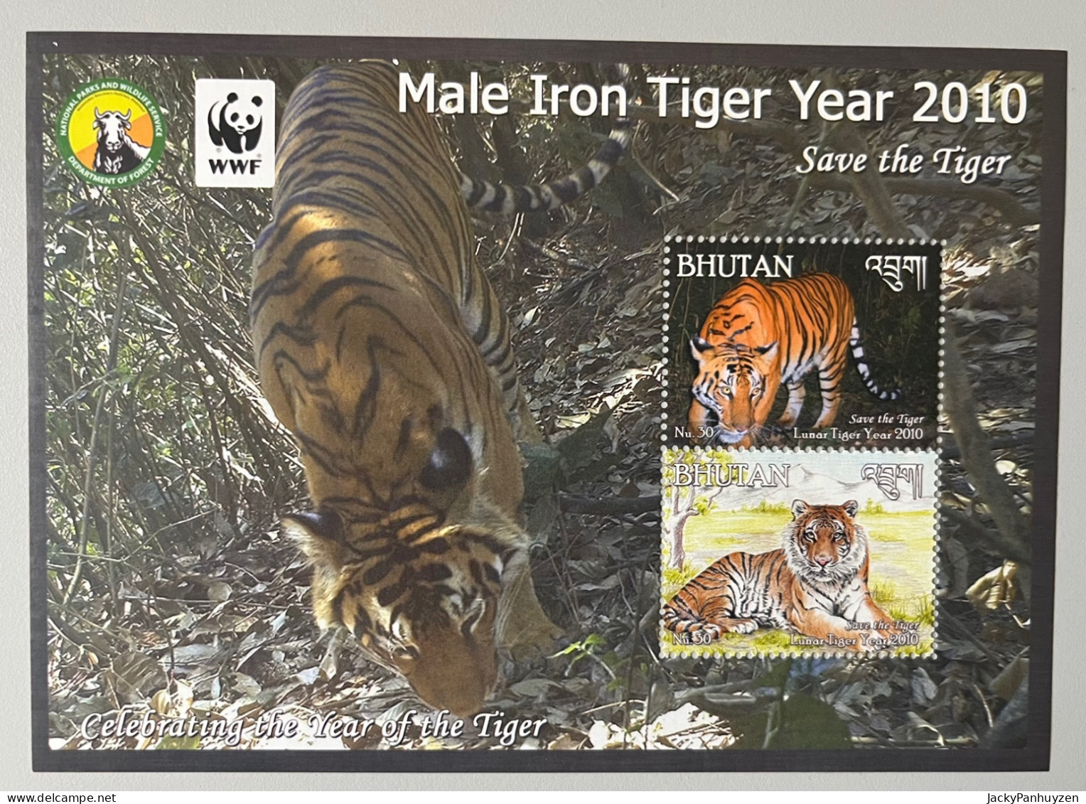 WWF 2010 : BHUTAN - Tigers  - MNH ** - Nuovi