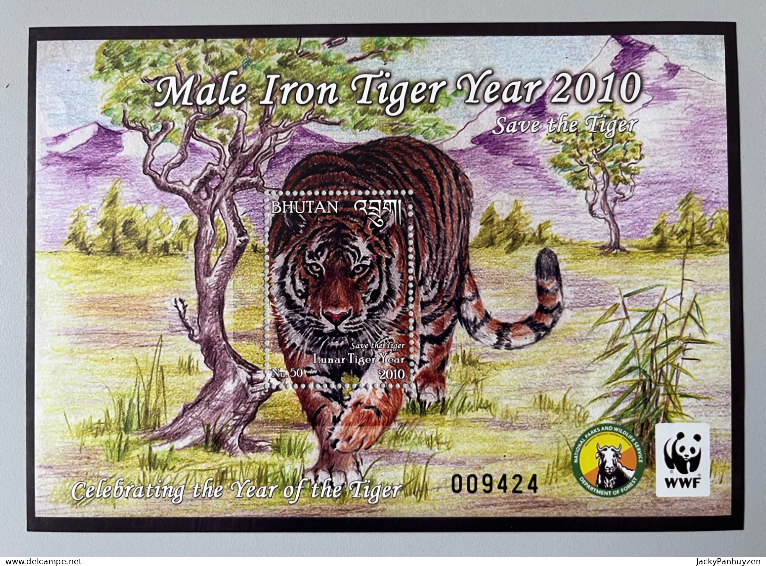 WWF 2010 : BHUTAN - Tigers  - MNH ** - Unused Stamps