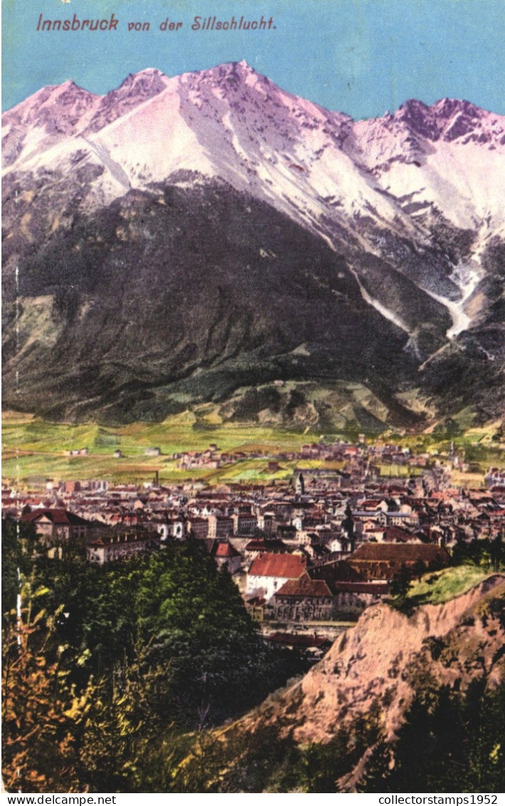 INNSBRUCK, ARCHITECTURE, MOUNTAIN, AUSTRIA, POSTCARD - Innsbruck